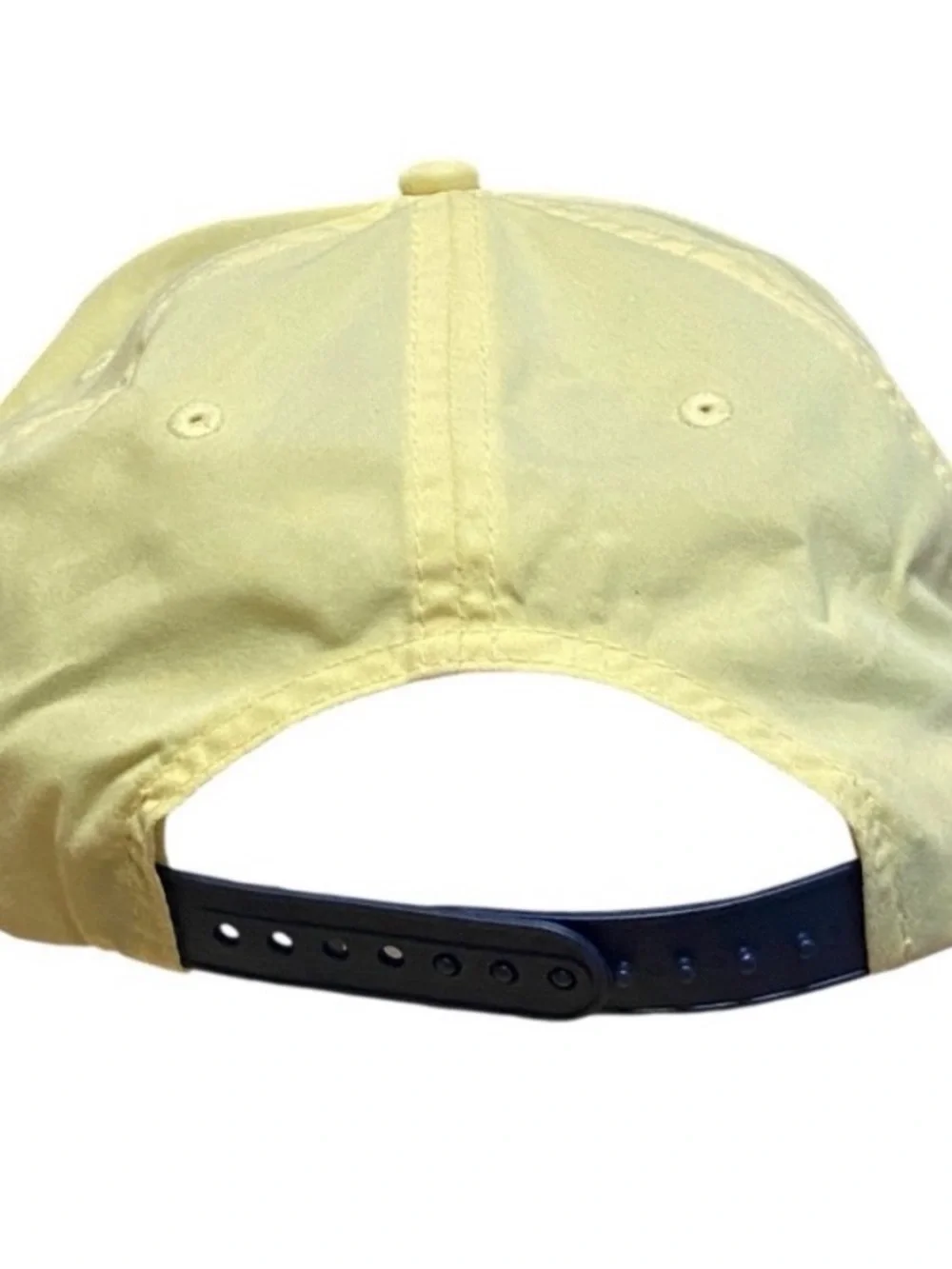 Stripe It Golf Retro Rope Snapback Hat Pale Yellow Grandpa Golf Cap EUC